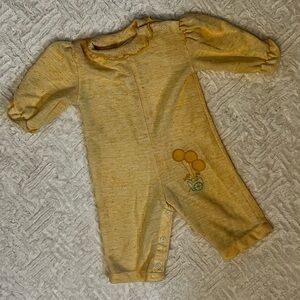 Vintage health-tex one piece romper 12 months yellow